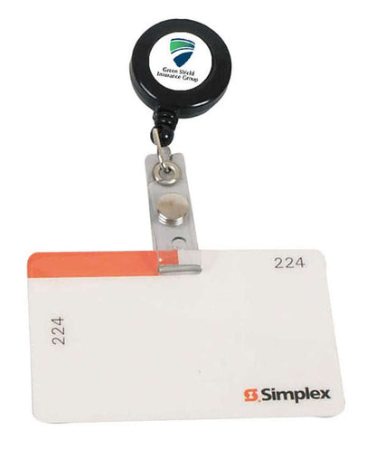 Full Color Retractable Badge Holder with Laminated Label