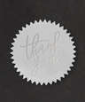 Embossed 1.5 in. Star Roll Labels (500 per roll)