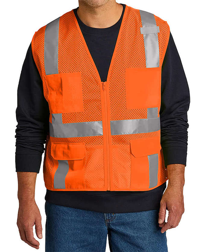 CornerStone Class 2 Mesh 6-Pocket Safety Vest