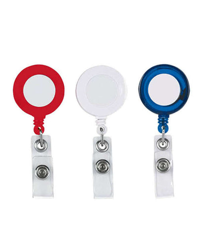 Full Color Retractable Badge Holder with Laminated Label