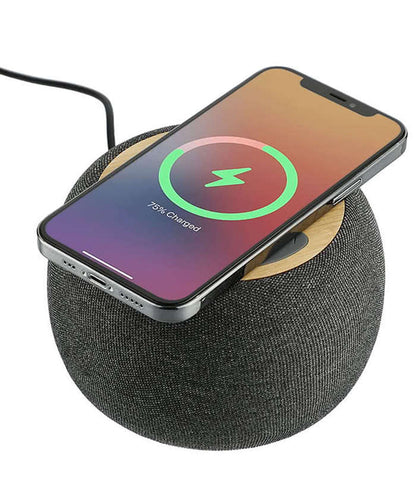 Laser Engraved Garm Bluetooth Speaker and 5W Wireless Charger