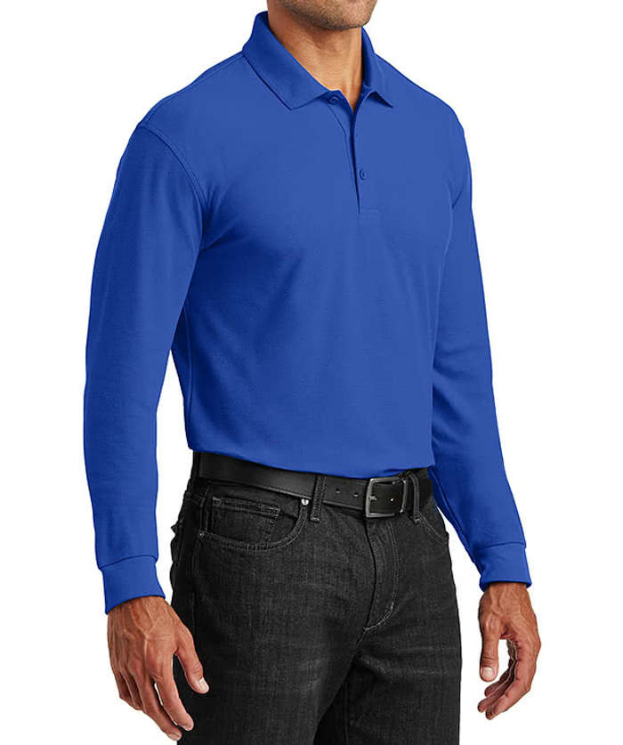 Port Authority Lightweight Classic Pique Long Sleeve Polo