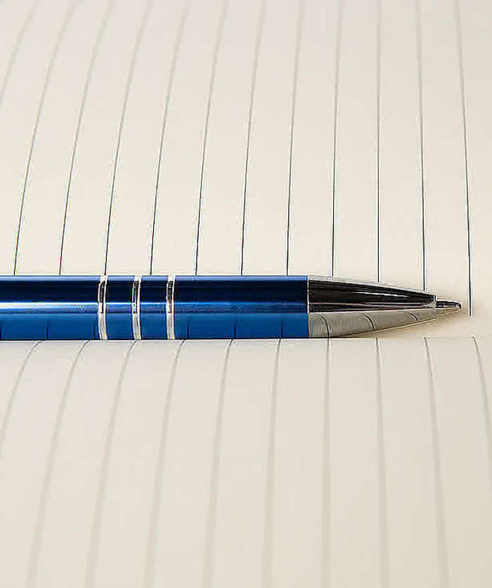 Laser Engraved Richmont Ballpoint Pen (blue ink)