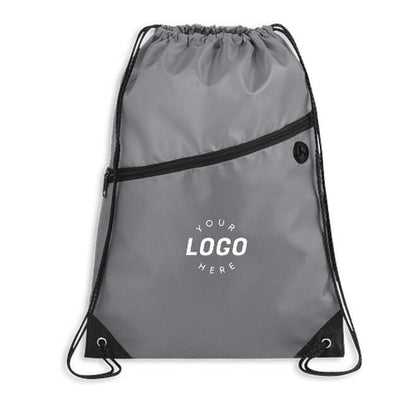 Robin Zipper Drawstring Bag