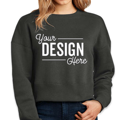 District Women’s Perfect Weight Cropped Crewneck Sweatshirt