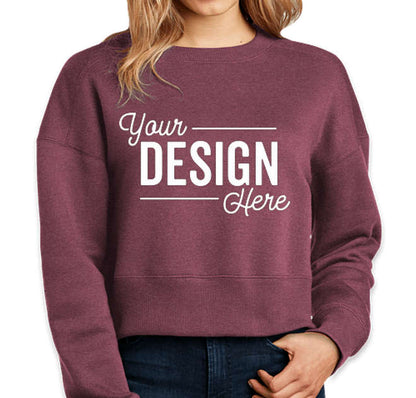 District Women’s Perfect Weight Cropped Crewneck Sweatshirt