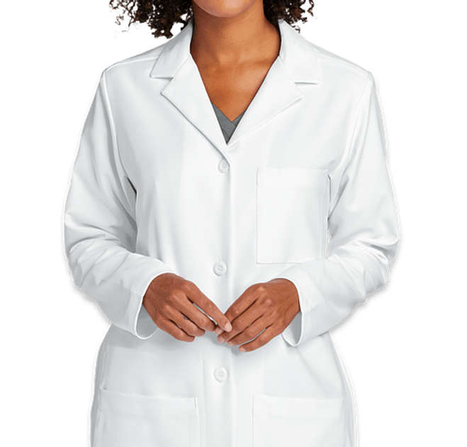 WonderWink Women’s 4-Button Long Lab Coat