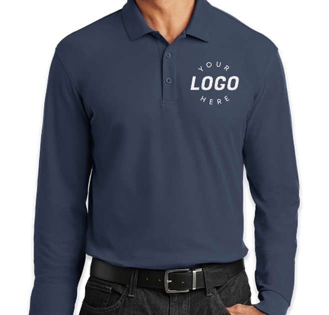 Port Authority Lightweight Classic Pique Long Sleeve Polo