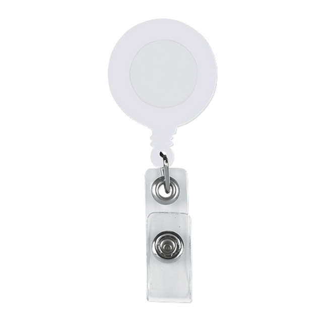 Full Color Retractable Badge Holder with Laminated Label