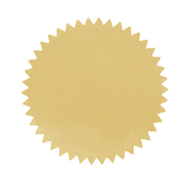 Embossed 1.5 in. Star Roll Labels (500 per roll)